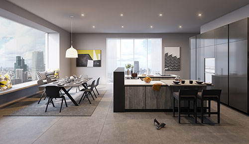 C-Shape Kitchen