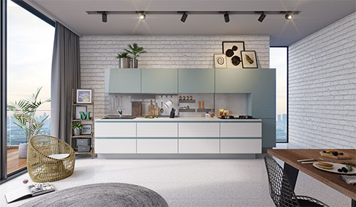 Straight Kitchen